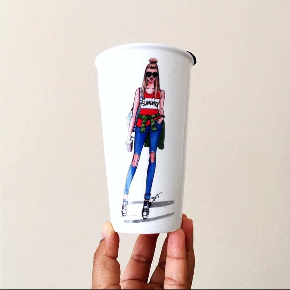 Rongrong SUNDAYS Ceramic Coffee Tumbler